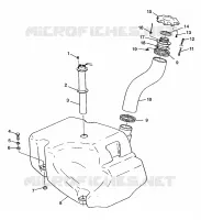 TREIBSTOFF TANK HURRICANE B974473 and Intl. HURRICANE I974473 (4941044104A010)