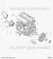 ENGINE, GENERATOR, FLYWHEEL, AND STARTER