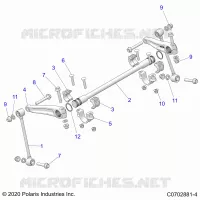 SUSPENSION, FRONT STABILISATORSTANGE