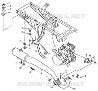 ABGASSYSTEM XPRESS 300 W97CA28C and  XPRESS 400L W97CA38C (4939603960B002)