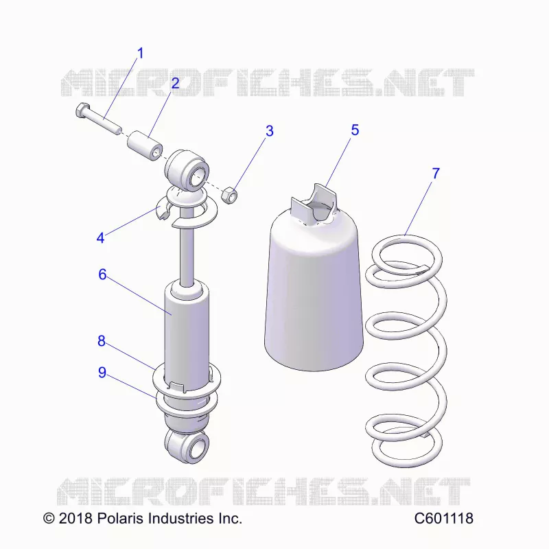 SUSPENSION, FRONT SHOCK TRACK (7043995)
