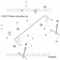 SUSPENSION, FRONT STABILISATORSTANGE