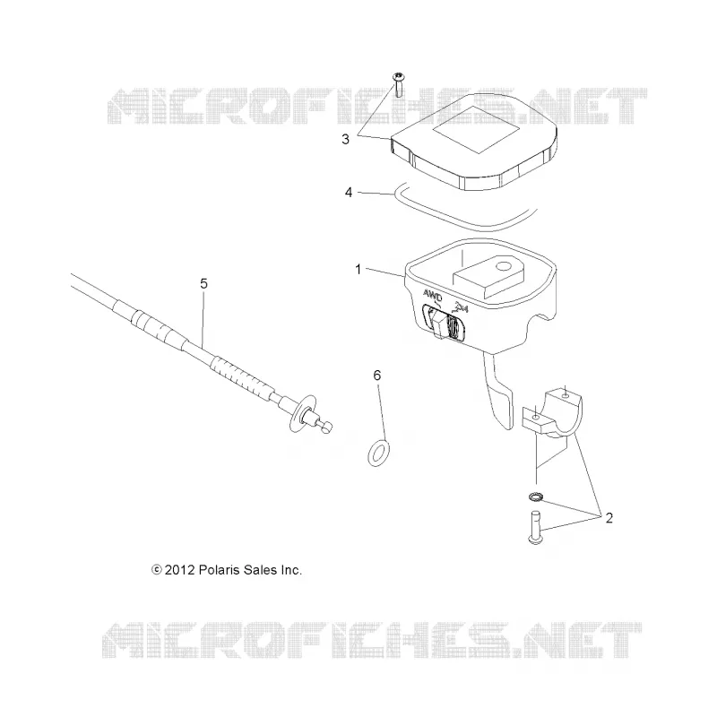 LENKUNG, CONTROLS, THROTTLE ASM. AND CABLE