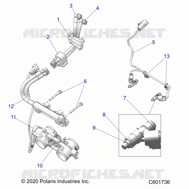KRAFTSTOFFSYSTEM, RAIL, LINES AND THROTTLE BODY