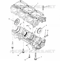 CRANKCASE ULTRA SKS 0960578, EURO ULTRA SKS E960578, AND  ULTRA RMK 0960978 (4931683168C008)