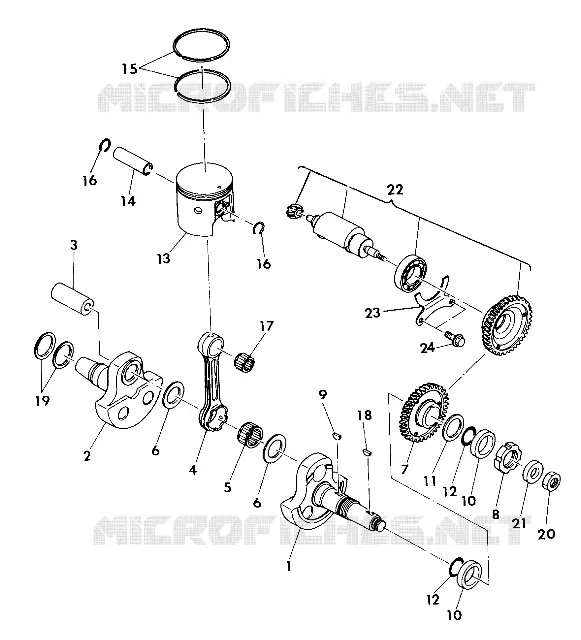 KURBELWELLE AND KOLBEN 350 2X4 / W927539 (4922882288032A)