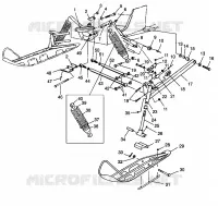 FRONT SUSPENSION AND SKI ULTRA SP 0970678 (4938093809B001)