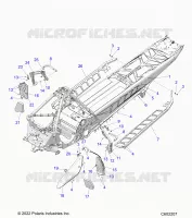 CHASSIS, CLUTCH GUARD,  FOOTRESTS, AND RUNNING BOARDS
