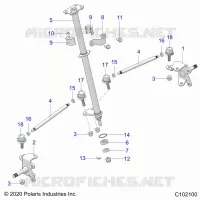 STEERING, LENKSÃ¤ULE AND TIE ROD ASM