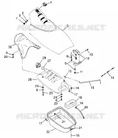 Front-Einschubfach SL 700 B974071, Intl. SL 700 I974071 and SL 700 D (4940874087A009)