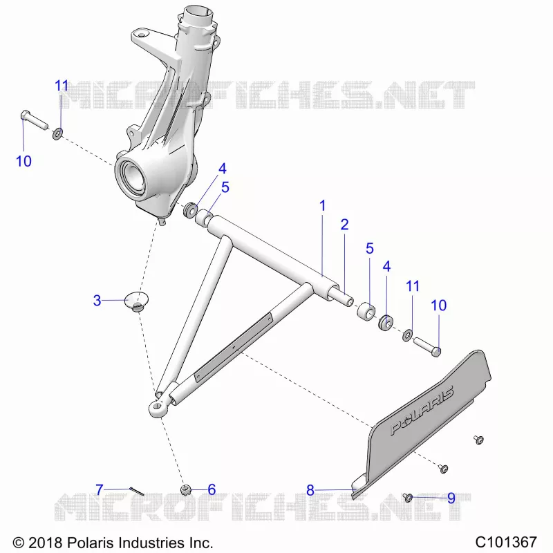 SUSPENSION, A-ARM AND STREBE MOUNTING