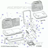 SITZ ASM. AND SLIDER