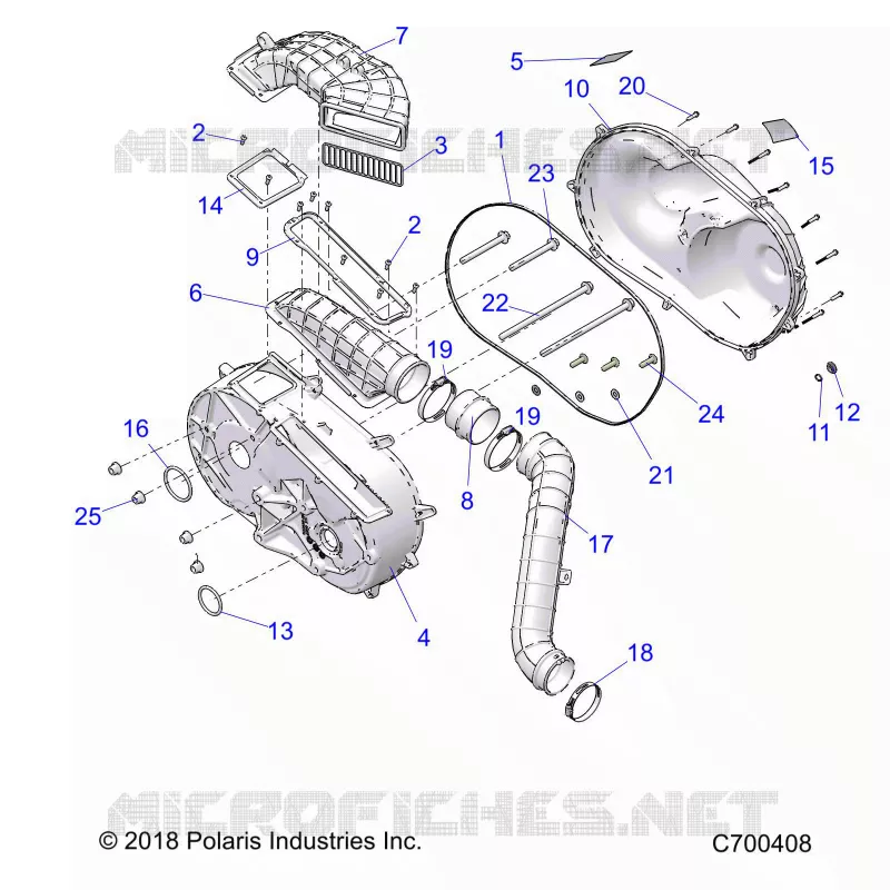 ANTRIEB, CLUTCH COVER AND DUCTING