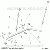 SUSPENSION, REAR STABILISATORSTANGE