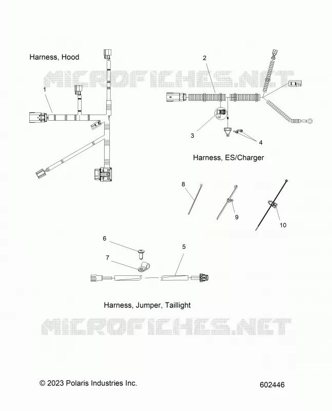 ELEKTRIC, HARNESS, HOOD, E.S. START, TAILLIGHT