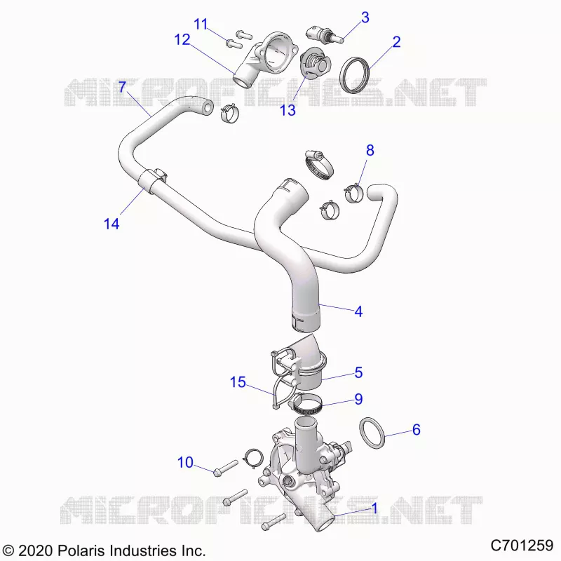 MOTOR, WATERPUMP AND BYPASS