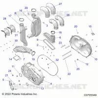 ANTRIEB, CLUTCH COVER AND DUCTING