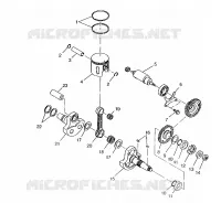 KOLBEN   KURBELWELLE 6X6 400L, SWEDISH S948740 AND  NORWEGIAN N948740 (4926812681049A)