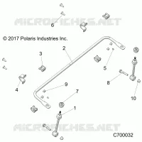 SUSPENSION, FRONT STABILISATORSTANGE- R21RRH99AC/BC (C700032)