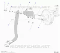 BREMSES, FOOT PEDAL