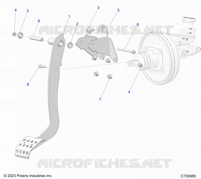 BREMSES, FOOT PEDAL