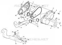 CLUTCH COVER SCRAMBLER 400L W97BC38C (4939893989C006)