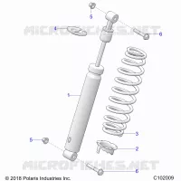SUSPENSION, FRONT SHOCK