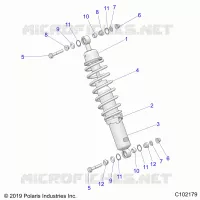 SUSPENSION, FRONT SHOCK MOUNTING