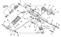 HINTER Drehmomentarm XLT SP 0966676 and EUROPEAN XLT SP E966676 (4931703170B013)