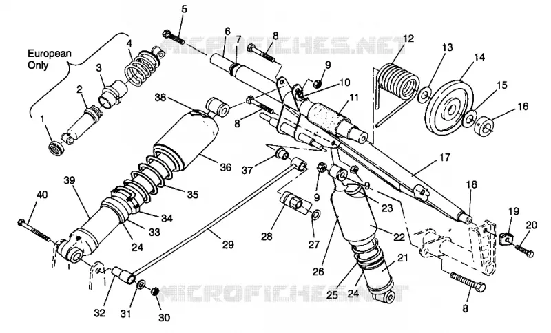 HINTER Drehmomentarm XLT SP 0966676 and EUROPEAN XLT SP E966676 (4931703170B013)