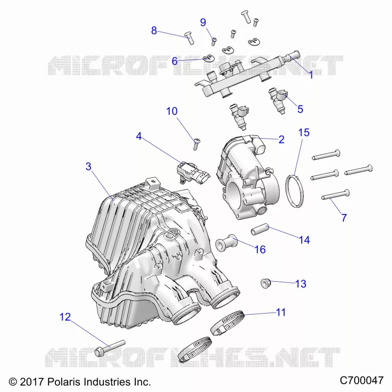 ENGINE, LUFTEINLASS MANIFOLD