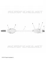 DRIVE TRAIN, HINTEN DRIVE SHAFT