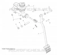 BREMSES, PEDAL AND MASTER CYLINDER MOUNTING