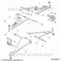 FRONT SUSPENSION CONTROL ARMS