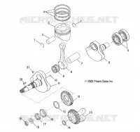 MOTOR, KURBELWELLE AND KOLBEN