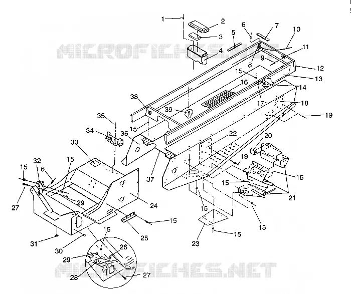 TUNNEL ASSEMBLY WIDETRAK GT / X932061 (4924722472001A)