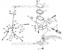 KONTROLLEN-MASTER CYLINDER/BREMSE LINE XPRESS 300 W98CA28C (4945364536B007)