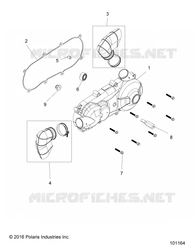 ANTRIEB, CLUTCH COVER AND DUCTING