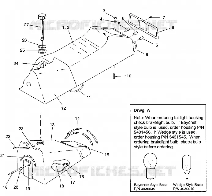 SITZ   GASBEHÄLTER ASSEMBLY SPORT / 0930443 (4922942294002A)