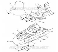 HAUBE ASSEMBLY  500 EFI 0952774, EFI SKS 0952574,   EFI SKS PT 0952974, and (4929052905A014)