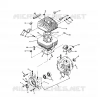 CRANKCASE AND ZYLINDER 250 6X6 / W928727 (4922842284043A)