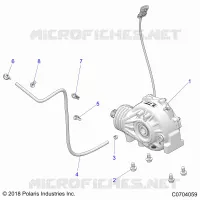 DRIVE TRAIN, FRONT GEARCASE MOUNTING