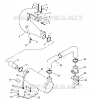 ABGASSYSTEM SL 700 B964066 and  Intl. SL 700 I964066 (4935633563B005)