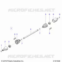 DRIVE TRAIN, GETRIEBE VORNE SHAFT