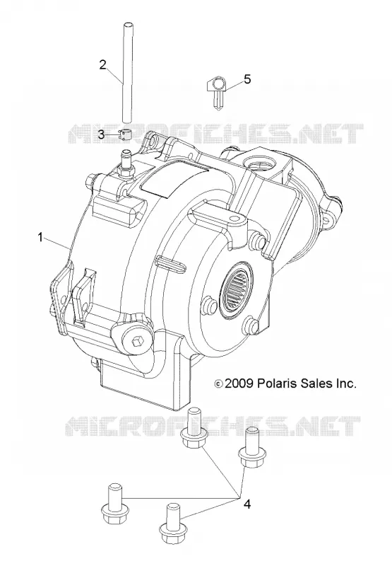 DRIVE TRAIN, FRONT GEARCASE MOUNTING