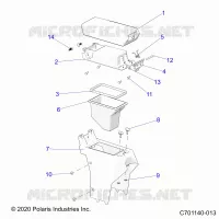MITTELKONSOLE,STORAGE- Z23RGD2KAJ/AK/BJ/BK (C701140-013)