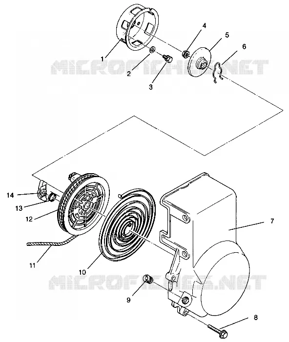 RÜCKZUG ANLASSER ASSEMBLY XLT 0940767, XLT SP 0940667   XLT SKS 0940567 (4925022502042A)