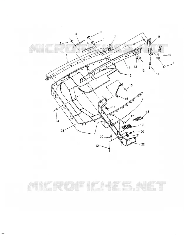 NOSEPAN ASSEMBLY SPORT 0950443, SPORT TOURING 0950243  AND EUROPEAN SPORT T (4928822882A010)