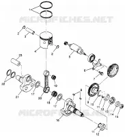 KOLBEN   KURBELWELLE (SPORT) SPORT 400L W97BA38C (4940124012C014)