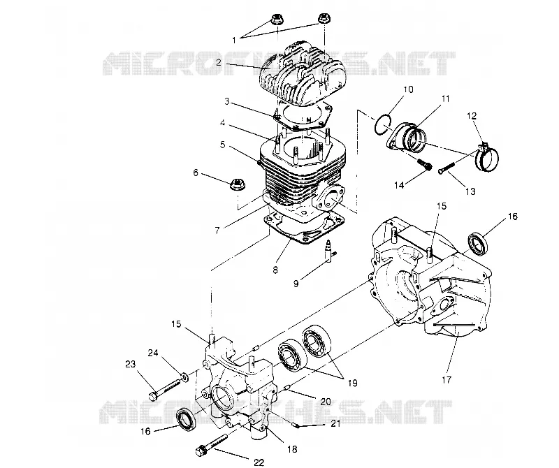 CRANKCASE AND ZYLINDER STARLITE 0953427 (4928902890C010)